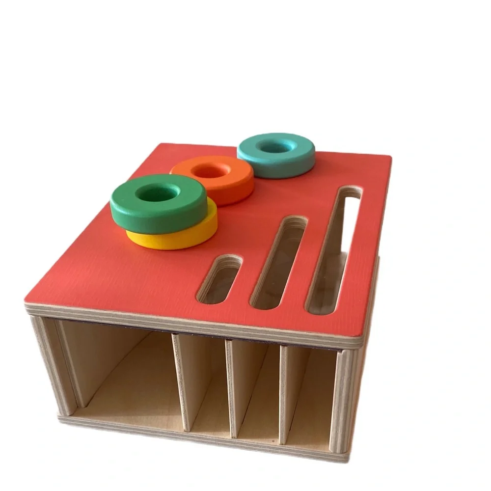 ✨LOVEVERY Wooden Count & Slide Ring Chute With Book & Guide 19,20,21 Months